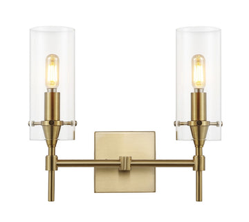 Cato Bohemian Farmhouse Iron/Glass LED Vanity